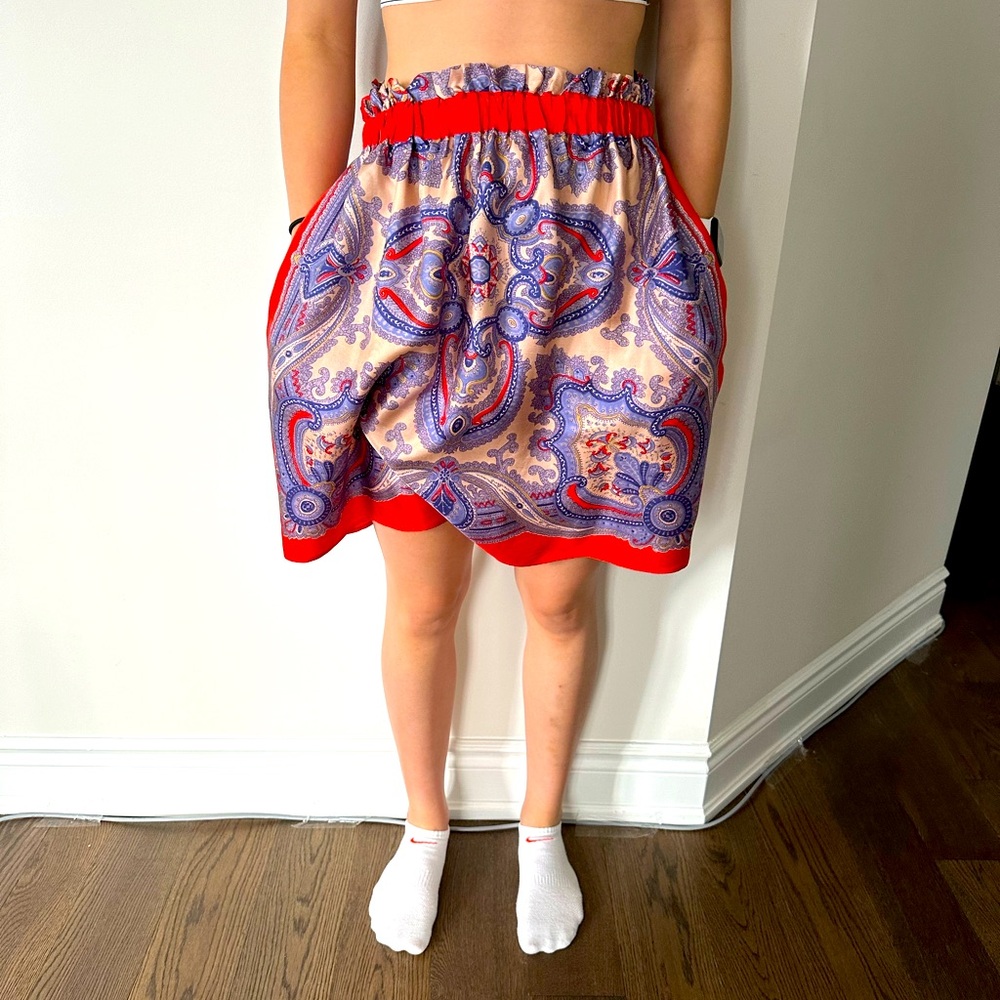 Zara silk skirt with pockets